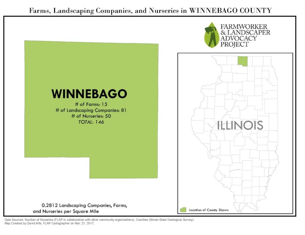 Map of Winnebago County
