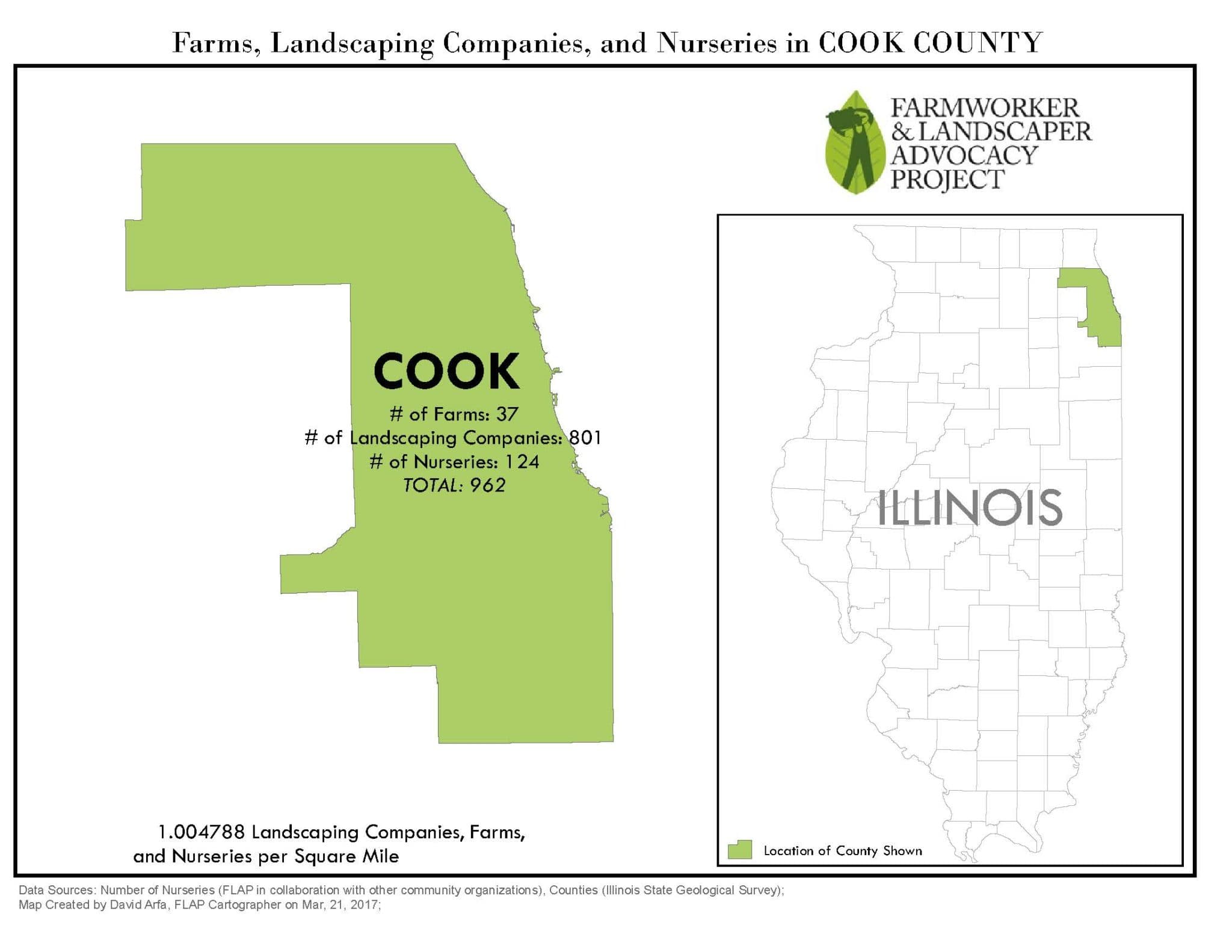 Map of Cook County