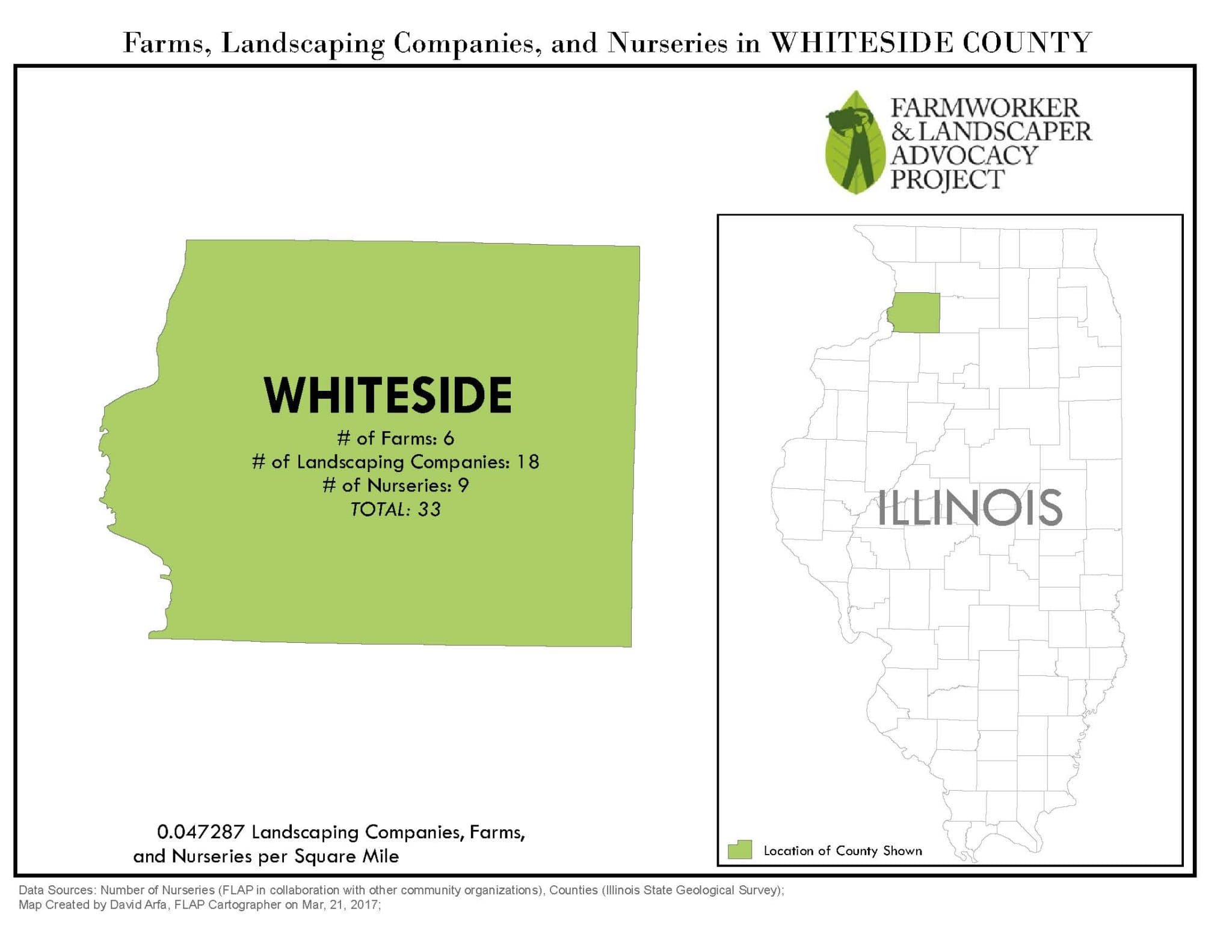 Map of Whiteside County
